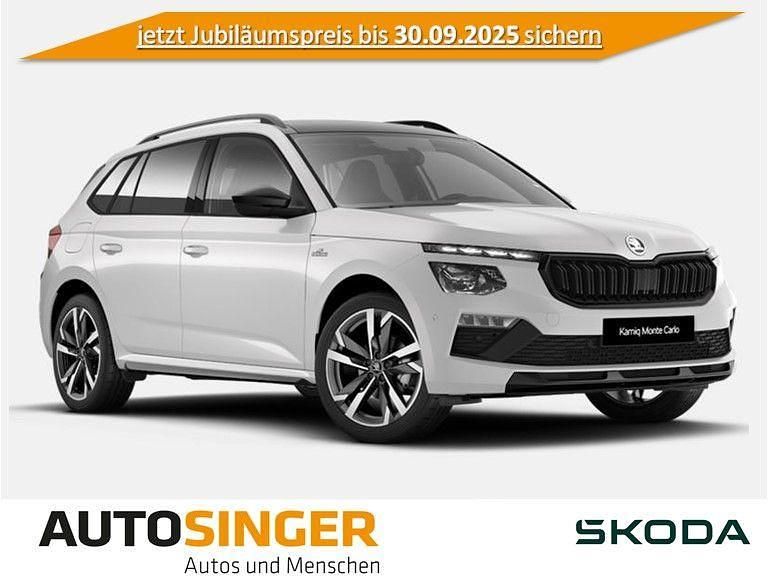 Moonweiß perleffekt Neu 2025 Skoda Kamiq Monte Carlo SUV | 33.990 € (Fairer Preis) - Bild 1/4