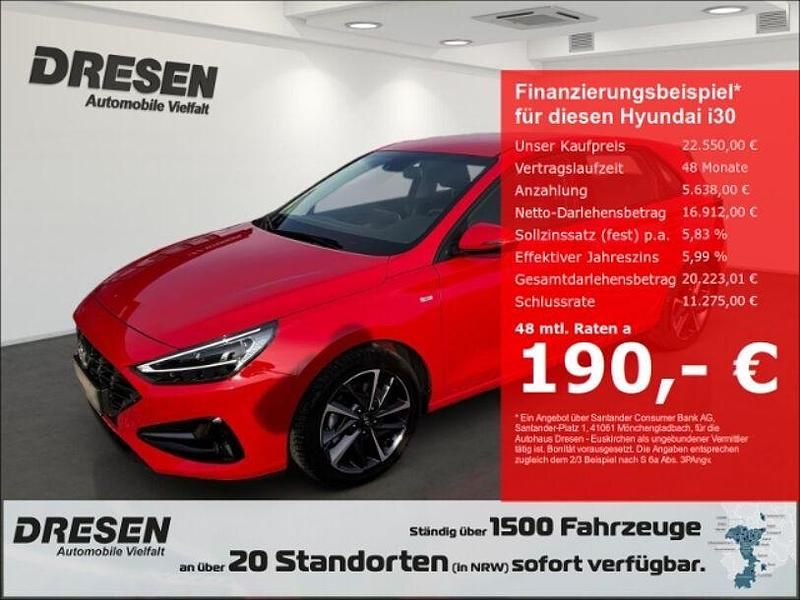 Rot Gebraucht 2024 Hyundai i30 Trend Limousine | 22.750 € (Fairer Preis) - Bild 1/4