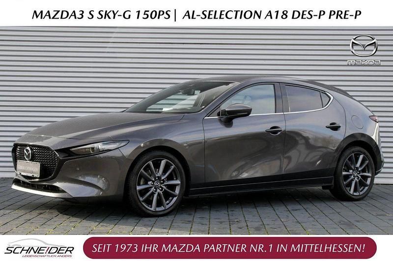 Grau Gebraucht 2021 Mazda 3 Sky Limousine | 22.789 € (Fairer Preis) - Bild 1/4