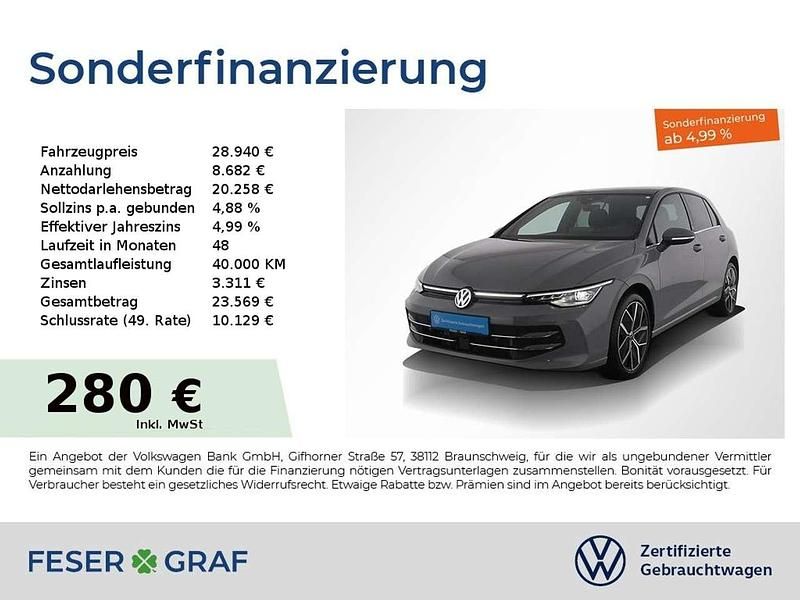 Grau Gebraucht 2024 VW Golf Edition Limousine | 28.640 € (Fairer Preis) - Bild 1/1