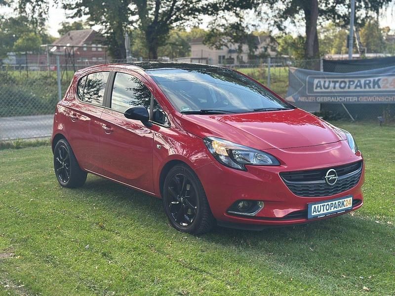 Magmarot/flame red Gebraucht 2015 Opel Corsa Color Edition Kleinwagen | 7.290 € (Guter Preis) - Bild 1/3