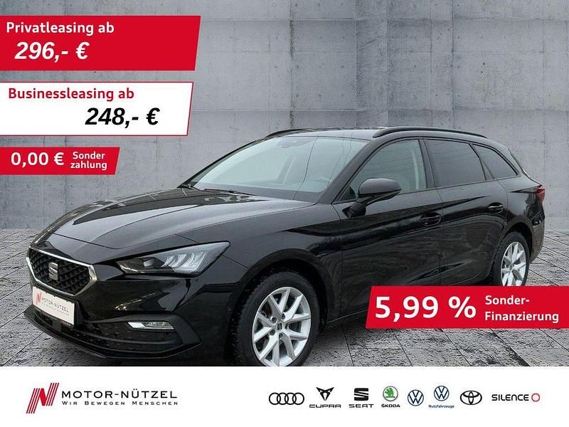 Mitternachtsschwarz Gebraucht 2021 Seat Leon ST Style Kombi | 20.860 € (Guter Preis) - Bild 1/4