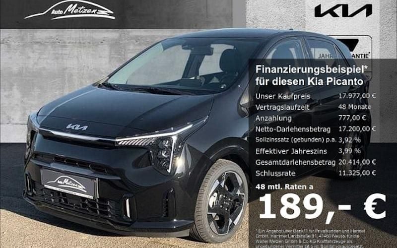 Auroraschwarz Gebraucht 2024 Kia Picanto Launch Edition Kleinwagen | 17.977 € (Superpreis) - Bild 1/4