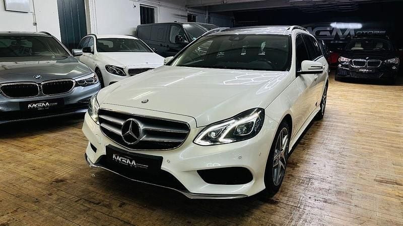 Weiß Gebraucht 2013 Mercedes E350 AMG line Limousine | 19.899 € (Fairer Preis) - Bild 1/4