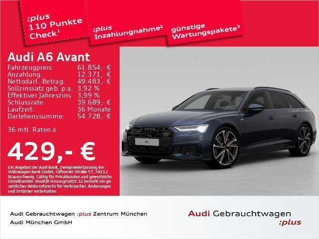 Firmamentblau metallic Gebraucht 2023 Audi A6 S-Line Kombi | 65.931 € (Etwas zu teuer) - Bild 1/2