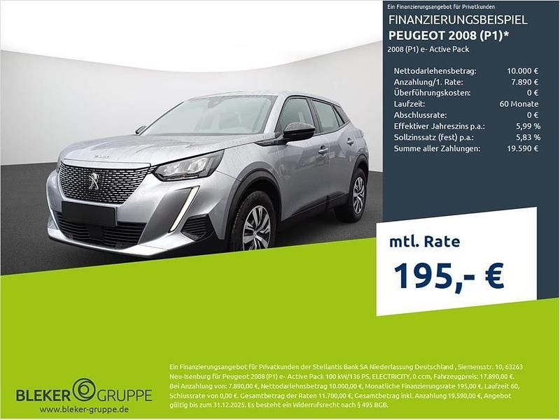 Grau Gebraucht 2023 Peugeot e-2008 Active SUV | 17.890 € (Superpreis) - Bild 1/3