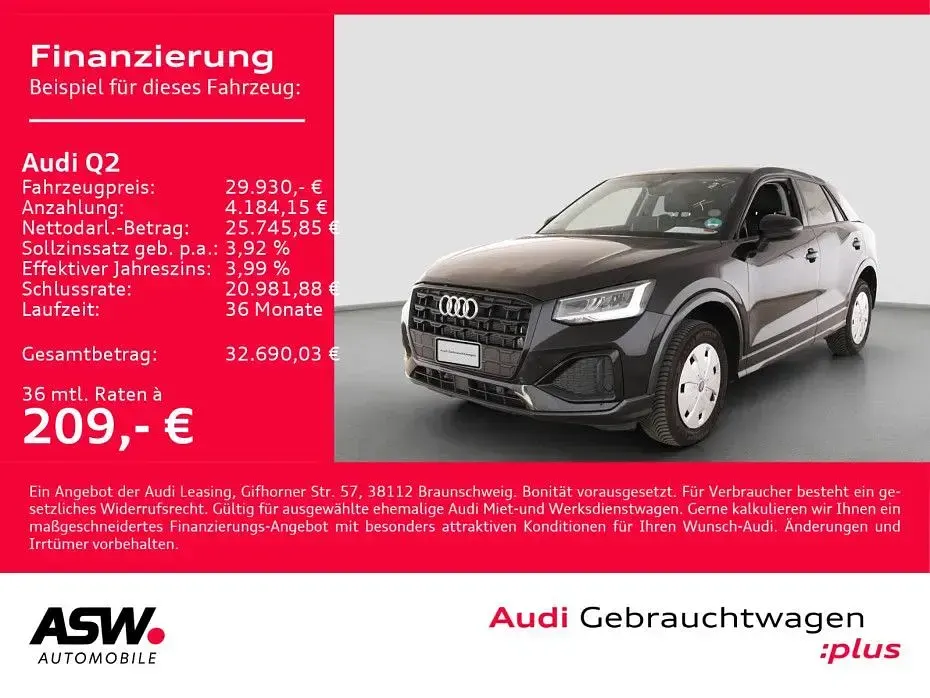 Gebraucht Audi Q2 Advanced Plus 150 PS (110 kW) 2026 Mythosschwarz metallic SUV