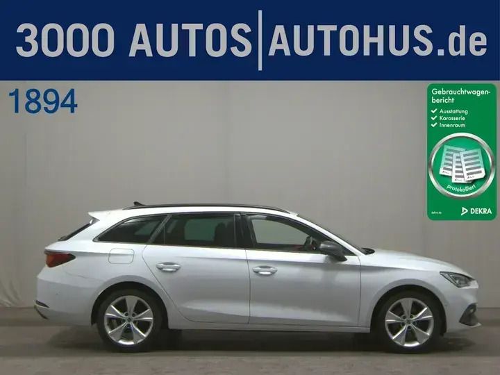 Weiss Gebraucht 2021 Seat Leon Beats Kombi | 18.880 € (Superpreis) - Bild 1/4