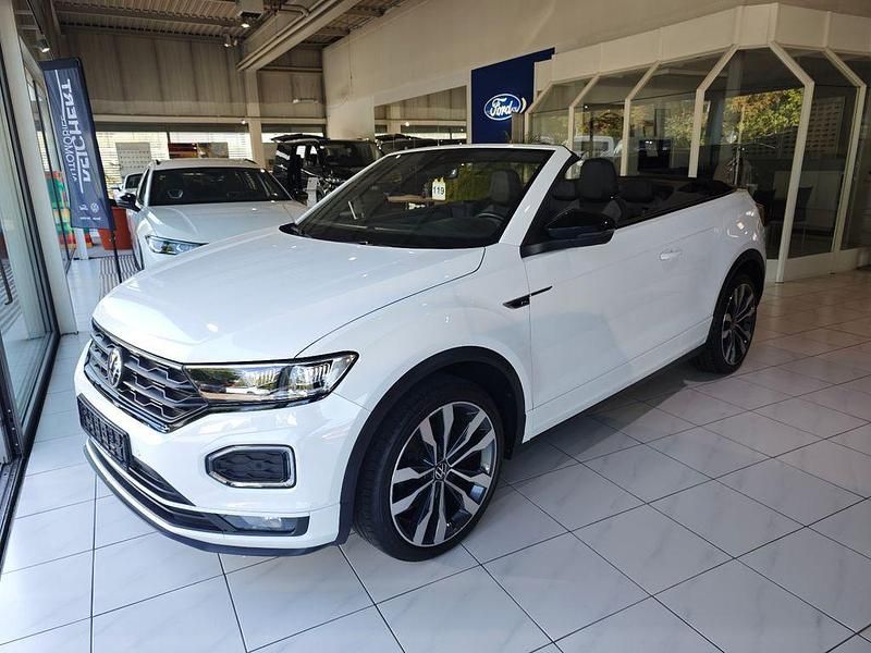 Weiß Gebraucht 2021 VW T-Roc Cabriolet R-line Cabrio | 24.390 € (Guter Preis) - Bild 1/4