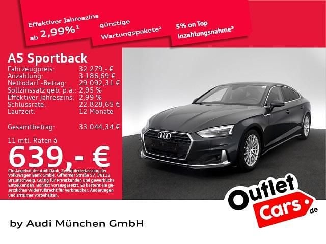 Manhattangrau metallic Gebraucht 2022 Audi A5 Sportback Advanced Plus Kleinwagen | 32.279 € (Fairer Preis) - Bild 1/1