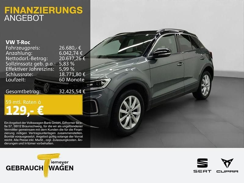 Gebraucht VW T-Roc Goal 150 PS (110 kW) 2025 Grau SUV