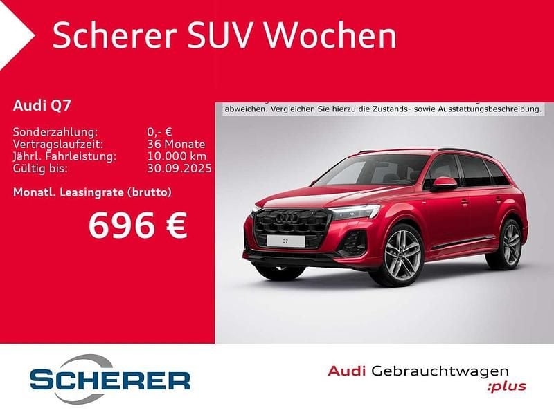 Chilirot metallic (metallic) Gebraucht 2025 Audi Q7 Ambiente SUV | 63.500 € (Superpreis) - Bild 1/4