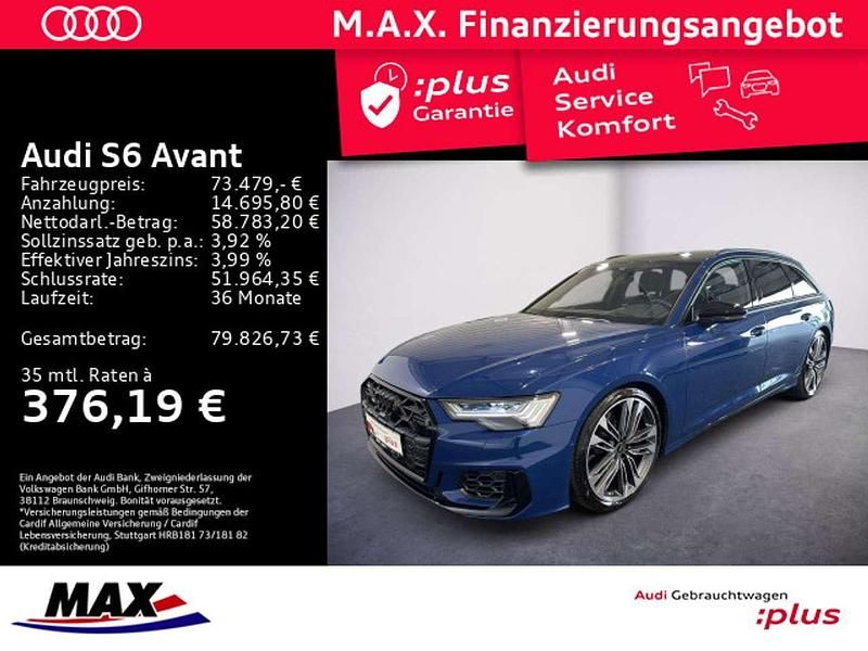Ascariblau metallic Gebraucht 2024 Audi S6 Ambiente Kombi | 73.479 € (Fairer Preis) - Bild 1/3