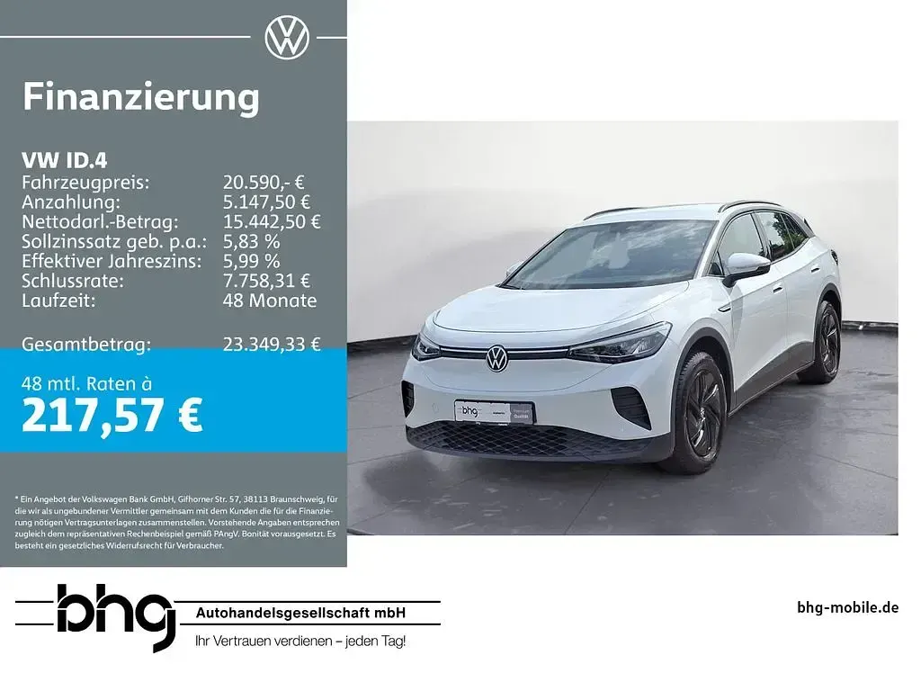 Gebraucht VW ID.4 Pure 108 kW (148 PS) 2022 SUV