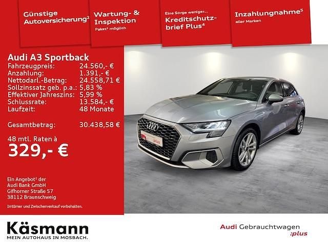 Gebraucht Audi A3 Sportback e-tron Advanced Plus 204 PS (150 kW) 2023 Florettsilber metallic Kleinwagen