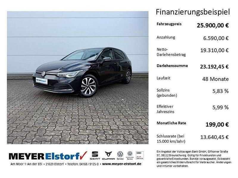 Gebraucht VW Golf VIII Active 150 PS (110 kW) 2023 Schwarz Limousine