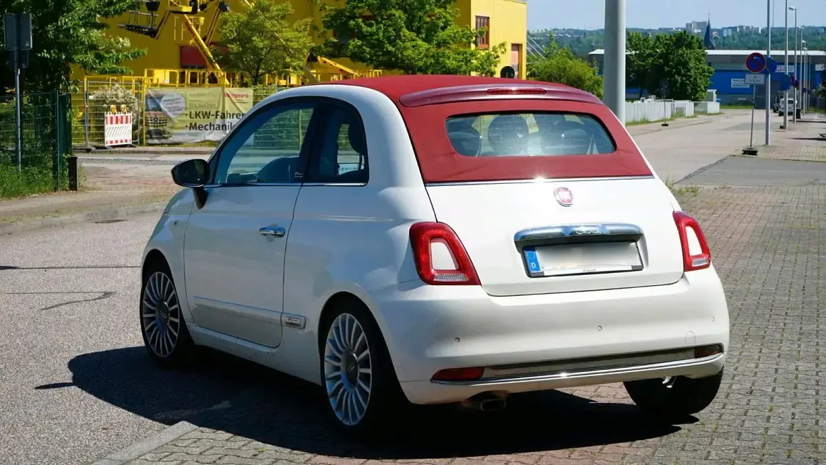Używany Fiat 500C 69 KM (50 kW) 2018 Biały Kabriolet