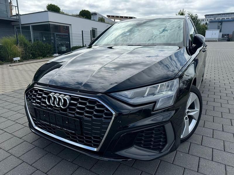Schwarz Gebraucht 2022 Audi A3 S-Line Limousine | 24.890 € (Guter Preis) - Bild 1/4