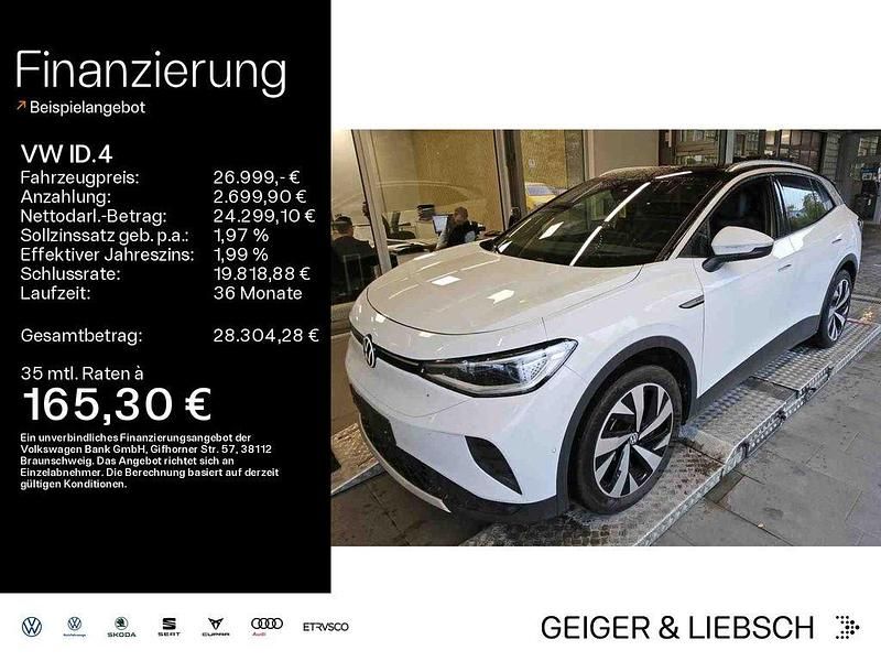 Blanco nevada/schwarz Gebraucht 2022 VW ID.4 Pro Performance SUV | 26.999 € (Fairer Preis) - Bild 1/4