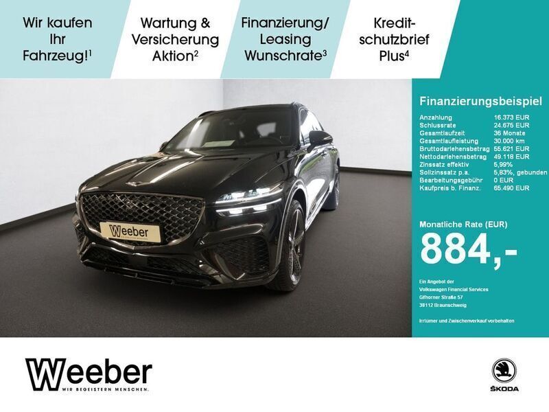 Schwarz Gebraucht 2024 Genesis GV70 Sport SUV | 51.900 € (Fairer Preis) - Bild 1/4