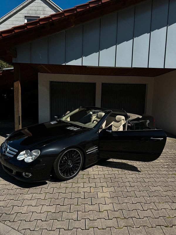 Schwarz Gebraucht 2006 Mercedes SL350 AMG Cabrio | 13.999 € (Superpreis) - Bild 1/4
