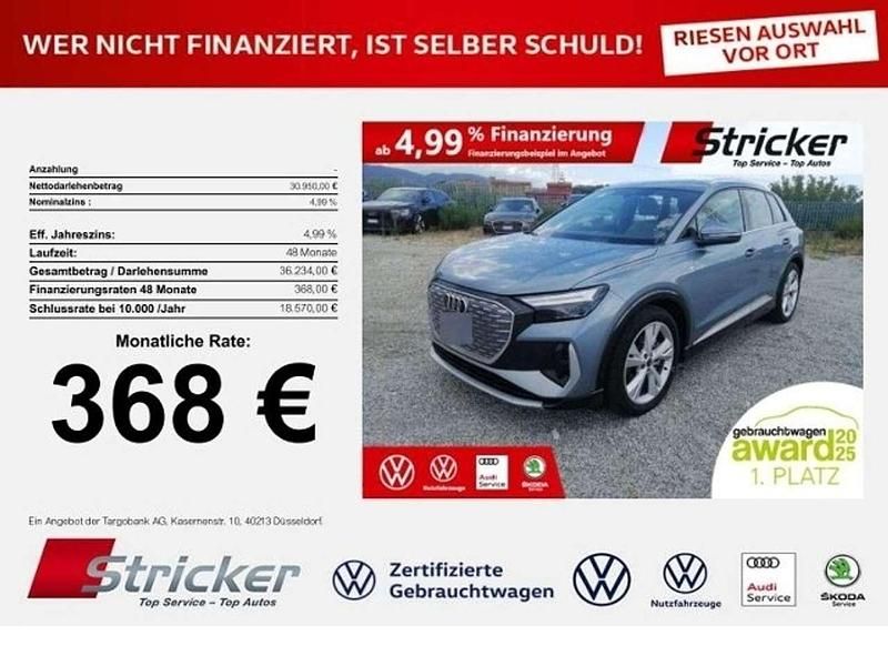 Blau Gebraucht 2023 Audi Q4 e-tron S-Line SUV | 30.949 € (Superpreis) - Bild 1/3