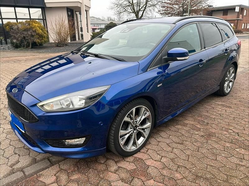 Gebraucht Ford Focus ST-Line 125 PS (91 kW) 2018 Blau Kombi