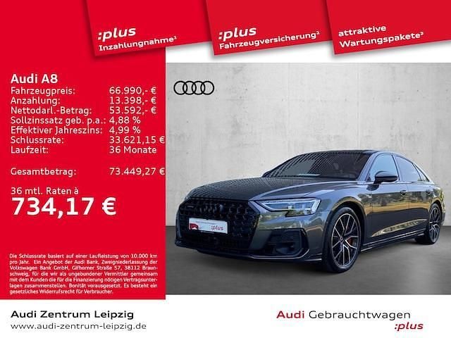 Daytonagrau perleffekt Gebraucht 2022 Audi A8 Ambiente Limousine | 66.990 € (Fairer Preis) - Bild 1/3
