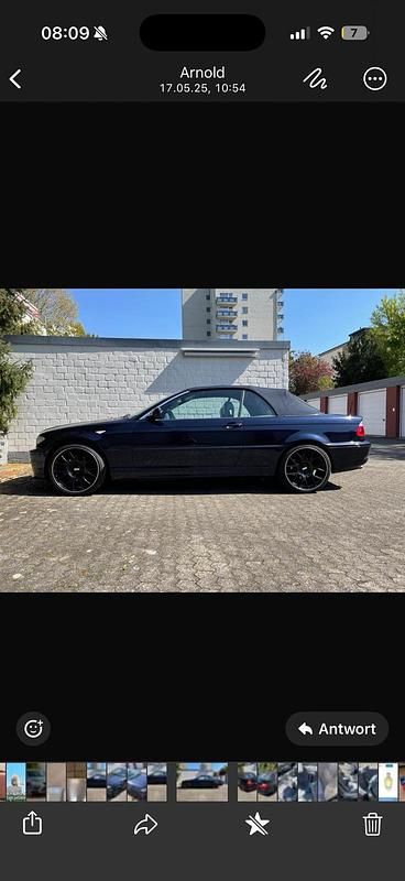 Gebraucht BMW 320 Cabriolet 170 PS (125 kW) 2004 Blau Cabrio