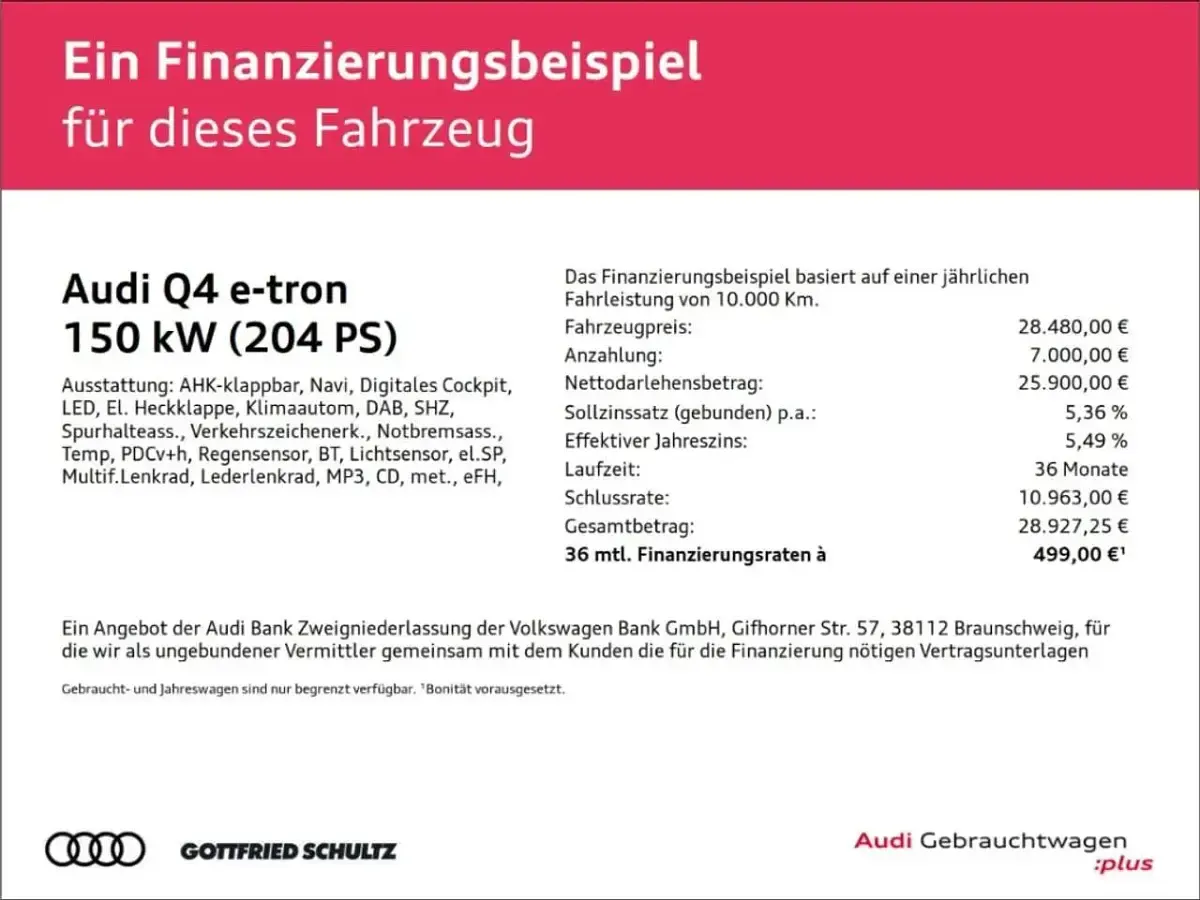Gebraucht Audi Q4 Sportback e-tron Comfort 150 kW (204 PS) 2023 Blau SUV