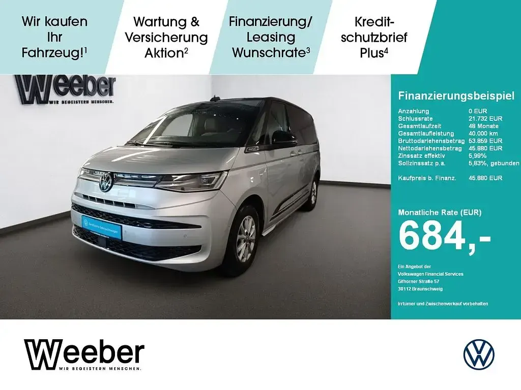 Second-hand VW Multivan Edition 150 CP (110 kW) 2022 Gri Monovolum