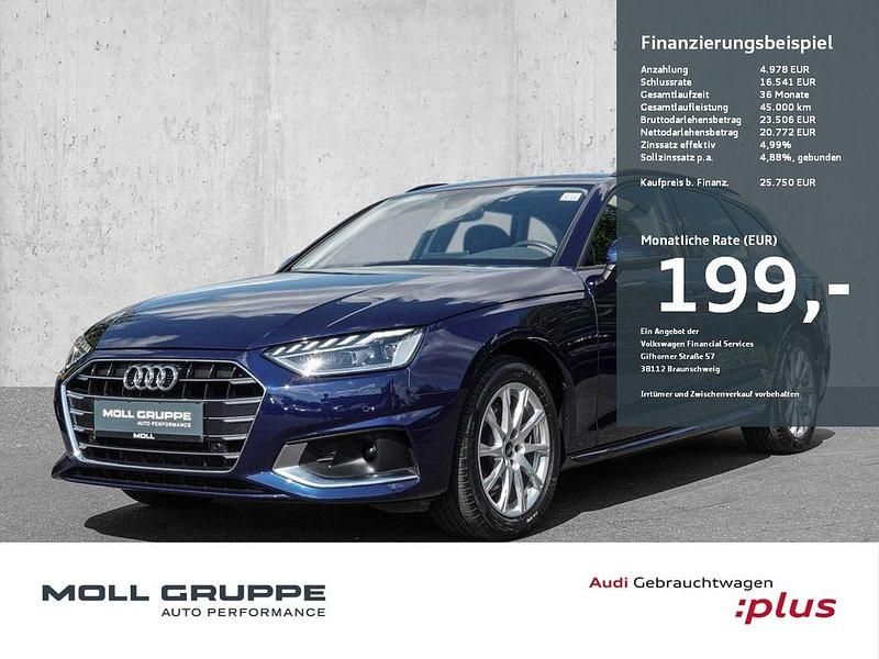 Blau Gebraucht 2022 Audi A4 Advanced Plus Kombi | 25.750 € (Guter Preis) - Bild 1/3