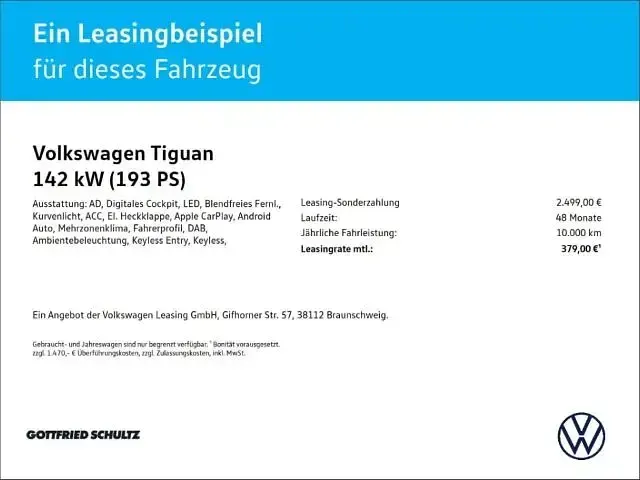 Neu VW Tiguan Pro 193 PS (141 kW) 2026 Rot SUV