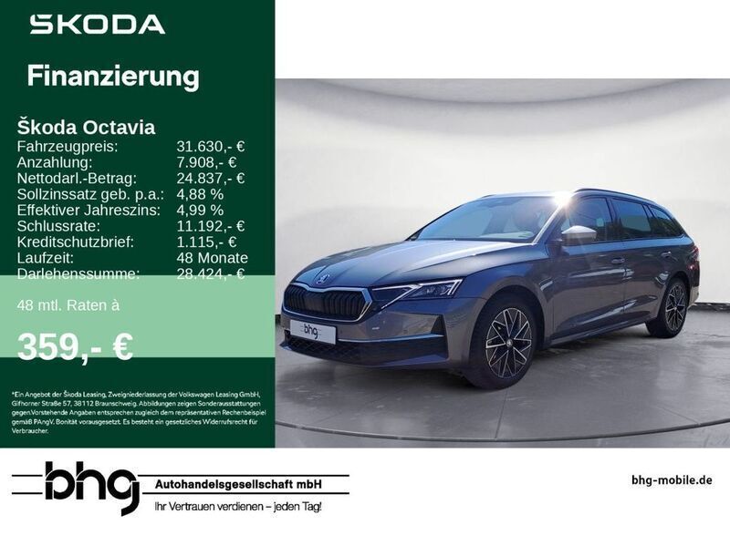 Graphitegrau metallic Gebraucht 2024 Skoda Octavia Selection Kombi | 31.630 € (Fairer Preis) - Bild 1/4