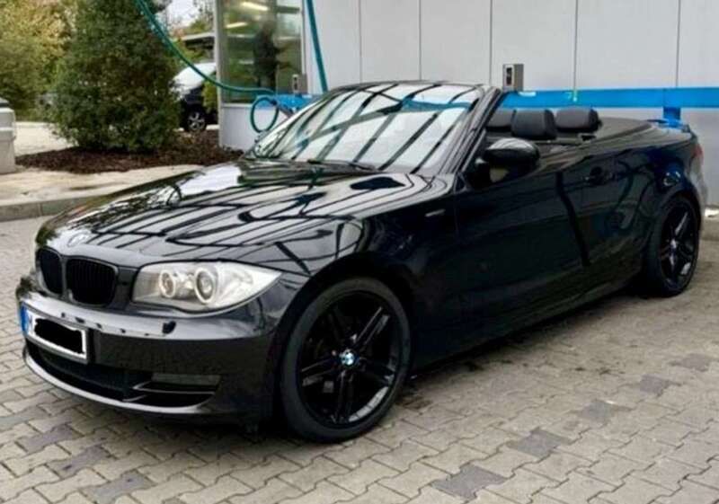 Schwarz Gebraucht 2008 BMW 120 Cabriolet Cabrio | 6.500 € (Fairer Preis) - Bild 1/4