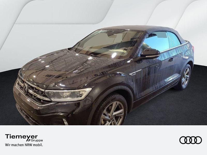 Schwarz Gebraucht 2025 VW T-Roc Cabriolet R-line Cabrio | 32.790 € (Guter Preis) - Bild 1/3