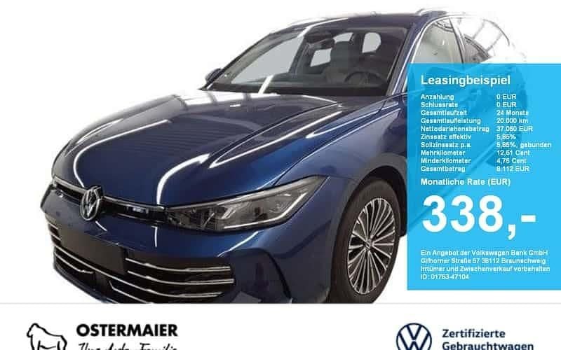 Blau Gebraucht 2025 VW Passat Elegance Kombi | 37.060 € (Superpreis) - Bild 1/4