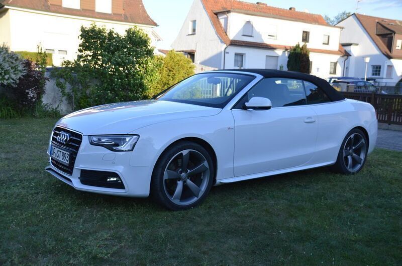 Weiß Gebraucht 2012 Audi A5 Cabriolet S-Line Cabrio | 16.700 € (Fairer Preis) - Bild 1/4