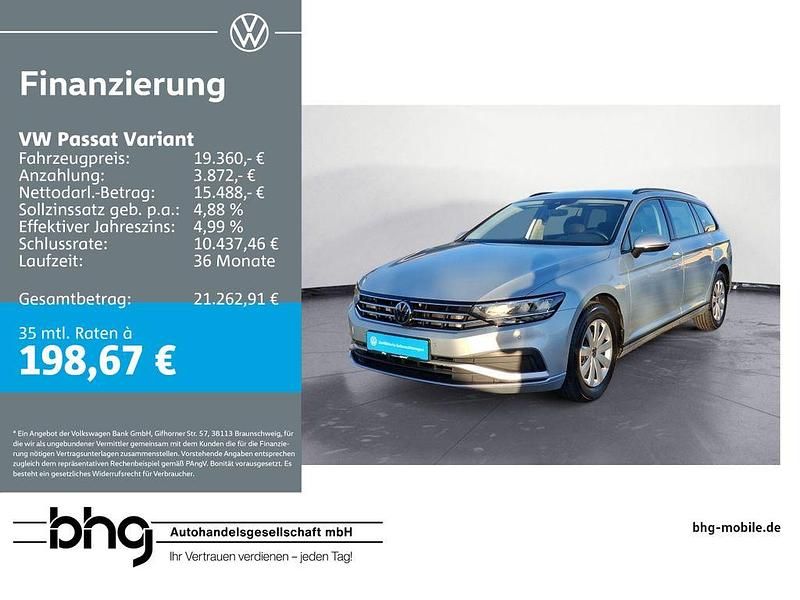 Silber Gebraucht 2022 VW Passat Basis Kombi | 19.360 € (Guter Preis) - Bild 1/4