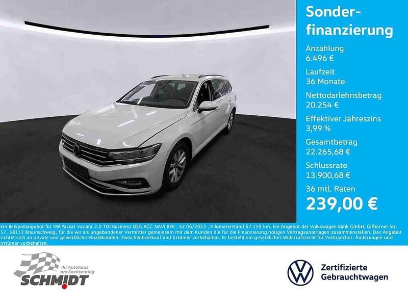 Gletscherweiß metallic Gebraucht 2023 VW Passat Business Kombi | 26.750 € (Fairer Preis) - Bild 1/4