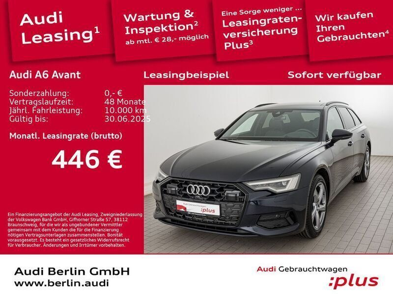 Firmamentblau metallic Gebraucht 2024 Audi A6 Advanced Plus Kombi | 50.900 € (Teuer) - Bild 1/3