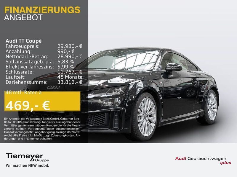 Schwarz Gebraucht 2021 Audi TT S-Line Coupé | 31.750 € (Fairer Preis) - Bild 1/4