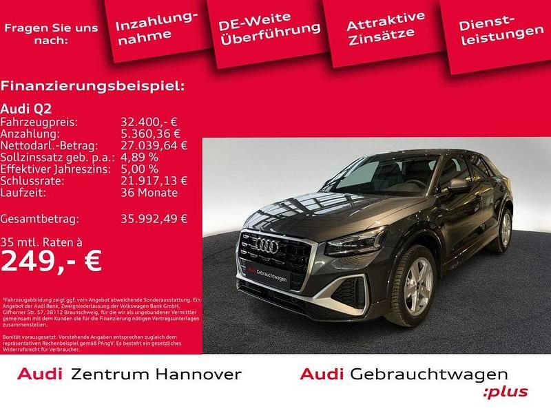 Grau Gebraucht 2024 Audi Q2 S-Line SUV | 38.990 € - Bild 1/4