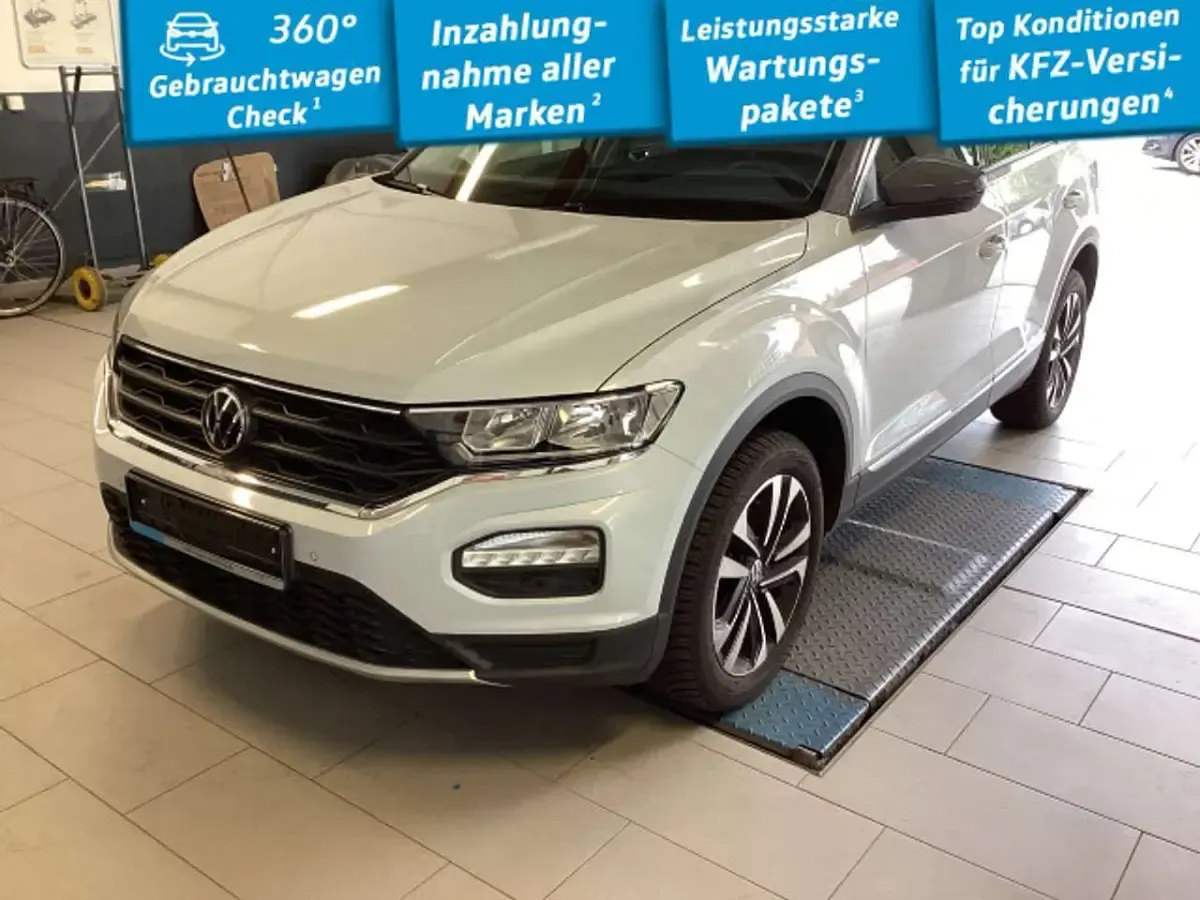 Gebraucht VW T-Roc United 150 PS (110 kW) 2021 K8 white silver metallic SUV