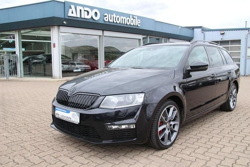 Schwarz Gebraucht 2014 Skoda Octavia RS Kombi | 13.990 € (Superpreis) - Bild 1/4