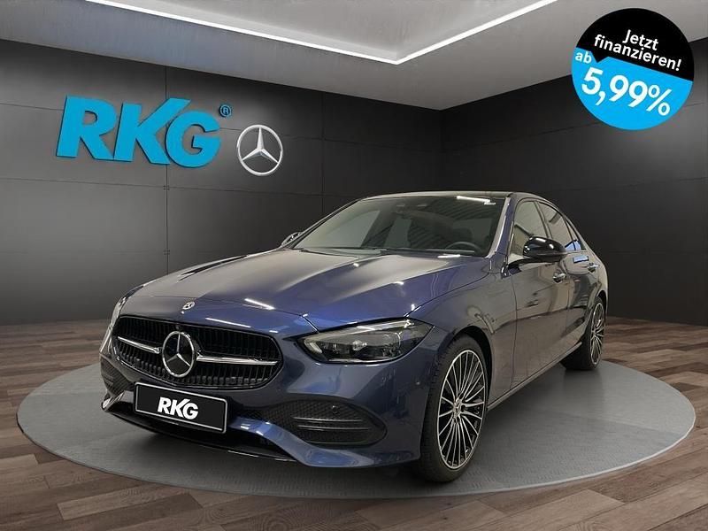Blau Gebraucht 2024 Mercedes C200 Avantgarde Limousine | 47.390 € (Teuer) - Bild 1/4