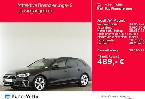 Gebraucht Audi A4 S-Line 204 PS (150 kW) 2024 Schwarz Kombi