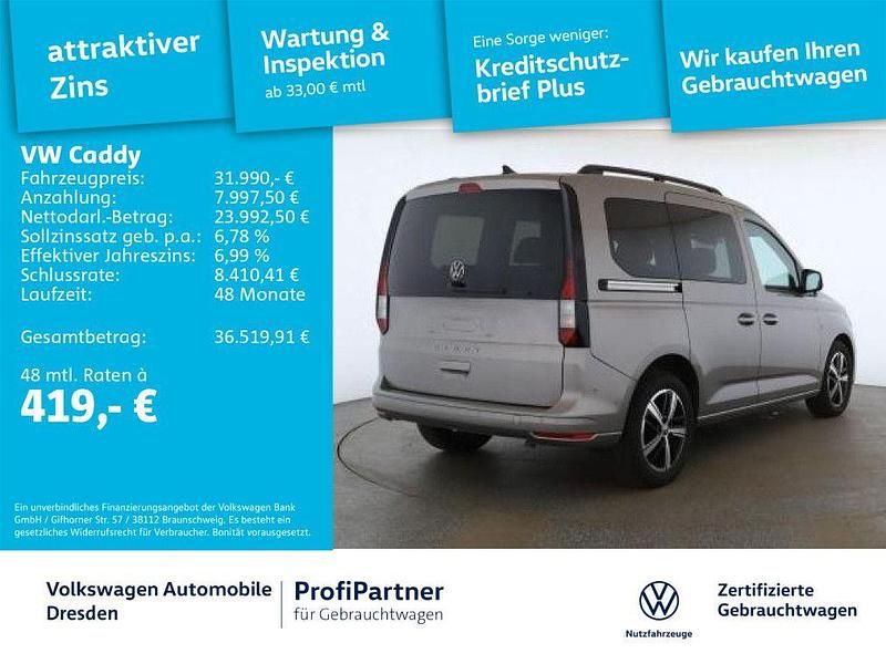 Gebraucht VW Caddy Life 102 PS (75 kW) 2025 Mojave beige metallic Van / Kleinbus
