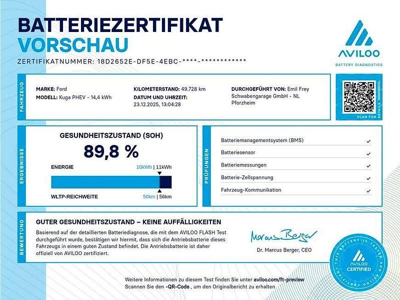 Gebraucht Ford Kuga Titanium 152 PS (111 kW) 2022 Weiß SUV