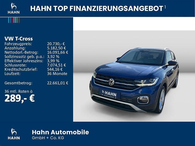 Gebraucht VW T-Cross Style 110 PS (80 kW) 2022 Reef blue metallic SUV